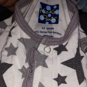 Kickee Pants 6/9 Month ruffled Coverall